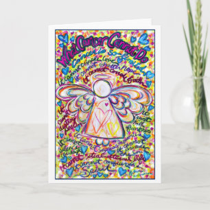 Cartes de voeux pour le cancer Angel des Coeurs du