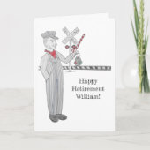 Cartes de voeux pour le passage à niveau des chemi (Devant)