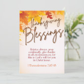 Cartes de voeux pour les Bénédictions d'action de (Debout devant)