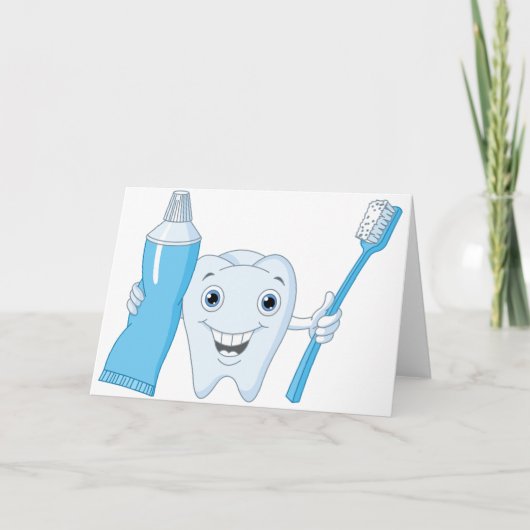 Cartes De Voeux Pour Les Dents Et Les Brosses À De (Devant)