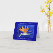 Cartes de voeux pour les oiseaux de paradis (Fleur jaune)