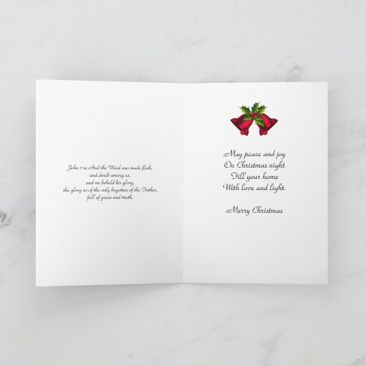 Cartes de voeux pour les rubans de Noël (Intérieur)