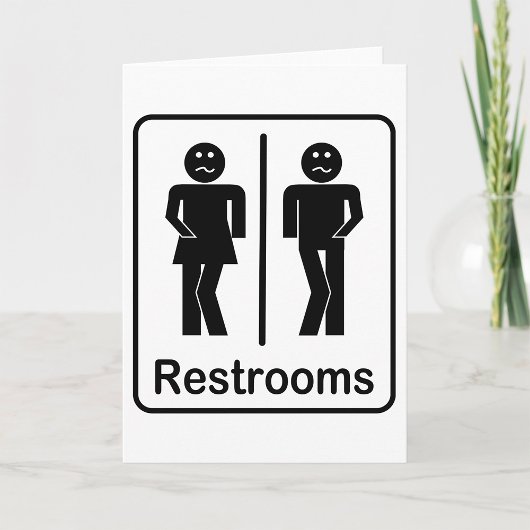 Cartes de voeux pour les toilettes