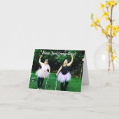 Cartes de voeux pour les vieillards - amusement de (Fleur jaune)