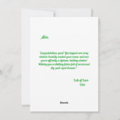 Cartes de voeux pour l'obtention d'un diplôme de G (Dos)