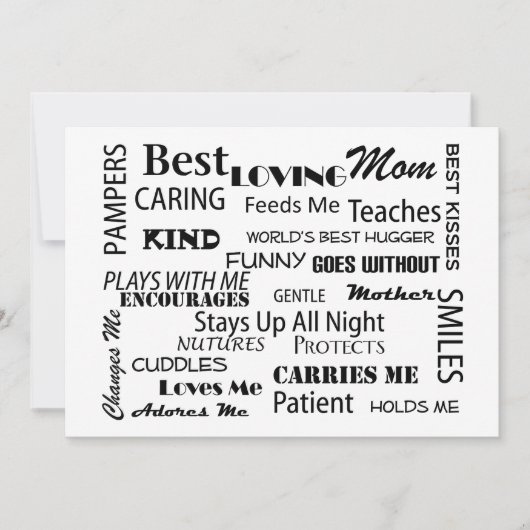 Cartes de vœux pour maman (Devant)