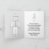 Cartes de voeux pour mineurs de charbon de retrait (Intérieur)