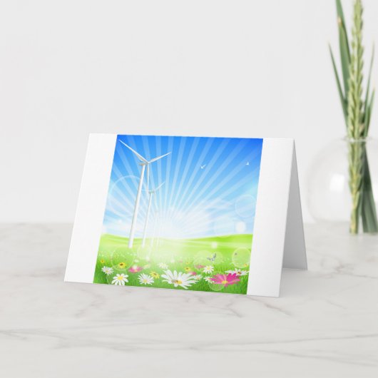 Cartes de voeux pour parcs éoliens (Devant)