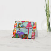 Cartes de voeux pour peinture de chats fantaisie e (Devant)