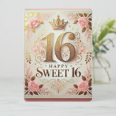 Cartes de vœux pour un 16ème anniversaire (Debout devant)