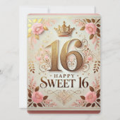 Cartes de vœux pour un 16ème anniversaire (Devant)