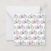 Cartes de vœux pour vélos colorés (Dos)