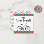 Cartes de vœux pour vélos colorés (Devant/Arrière en situation)