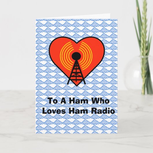 Cartes de voeux radio Heart & Soul Ham (Devant)