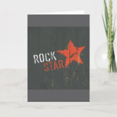 Cartes de voeux Rock Star (Devant)