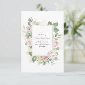 Cartes de voeux Rose Merci (Debout devant)