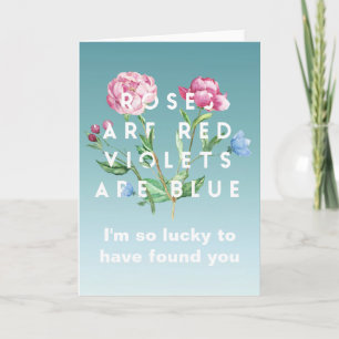 Cartes de vœux Roses sont rouges Violettes sont bl