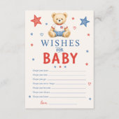 Cartes de vœux Rouge Blanc & Due pour bébé (Devant)