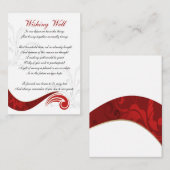 cartes de voeux rouges (Devant / Derrière)