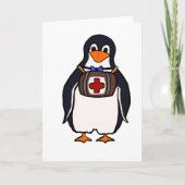 Cartes de voeux Saint Bernard's Penguin (Devant)