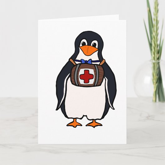 Cartes de voeux Saint Bernard's Penguin