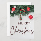 cartes de vœux saisonnières de Noël (Devant / Derrière)