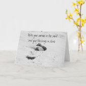 Cartes de voeux Seashell Beach (Fleur jaune)