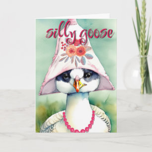 Cartes de vœux Silly Goose Anniversaire Remise de