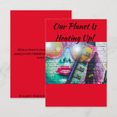 Cartes de voeux sur le changement climatique (Devant / Derrière)