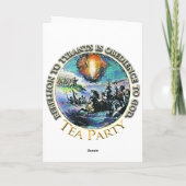 Cartes de voeux Tea Party (Dos)