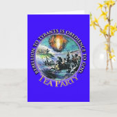 Cartes de voeux Tea Party (Fleur jaune)