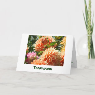 Cartes de vœux TEAMWORK Ajoutez votre texte ou Vie
