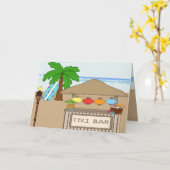 Cartes de voeux Tiki Bar (Fleur jaune)