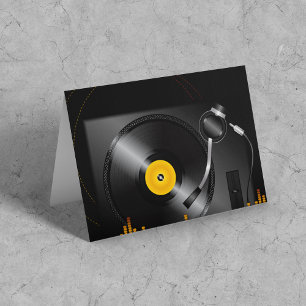 Cartes de voeux Tourne-disques