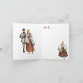 Cartes de voeux traditionnelles lettonne (Intérieur)