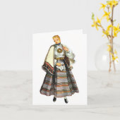 Cartes de voeux traditionnelles lettonne (Fleur jaune)