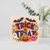 Cartes de vœux Trick or Treat (Debout devant)