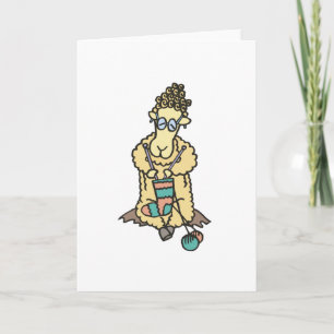 Cartes de voeux Tricot mouton