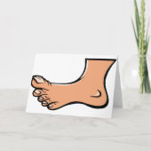 Cartes de vœux un pied (Devant)