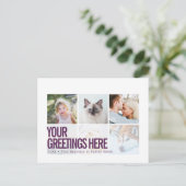 Cartes de vœux universelles modernes 6 photos blan (Debout devant)