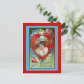 Cartes de voeux Valentine Art vintage (Debout devant)