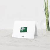 Cartes de vœux vertes avec orchidées blanches (Dos)