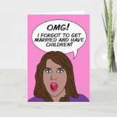 Cartes de voeux vides RETRO COMICS (Devant)