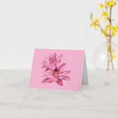 Cartes de vœux vierges avec des nénuphars roses (Fleur jaune)