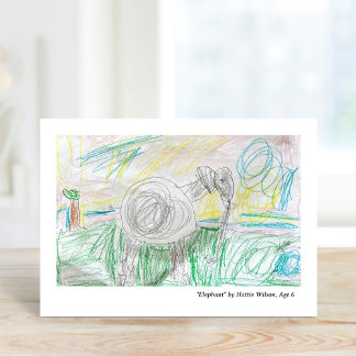 Cartes de vœux vierges avec œuvres d'art personnal
