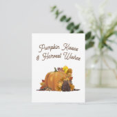 Cartes de voeux vierges bons thanksgivings (Debout devant)