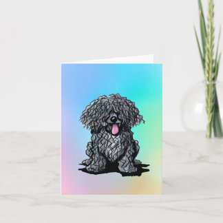 Cartes de vœux vierges pour chien Puli
