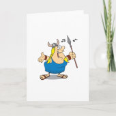 Cartes de voeux Viking Opera Singer (Devant)