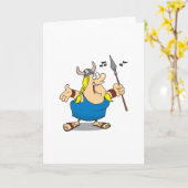Cartes de voeux Viking Opera Singer (Fleur jaune)