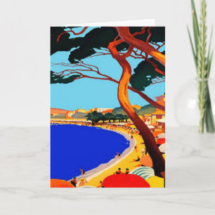 Cartes de voeux vintage Côte d'Azur